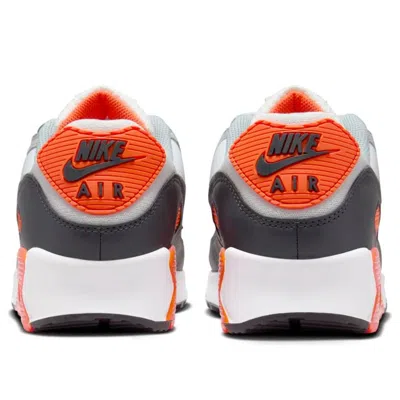 Nike Men's Air Max 90 Summit White/smoke Grey/safety Orange Low Shoes In Multi