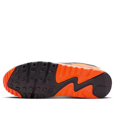 Nike Men's Air Max 90 Summit White/smoke Grey/safety Orange Low Shoes In Multi