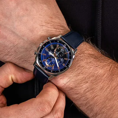 Casio Men's  Edifice Series Multifunction Watch Business Mens Blue Analog