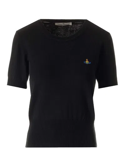 Vivienne Westwood Classic Orb T-shirt In Black