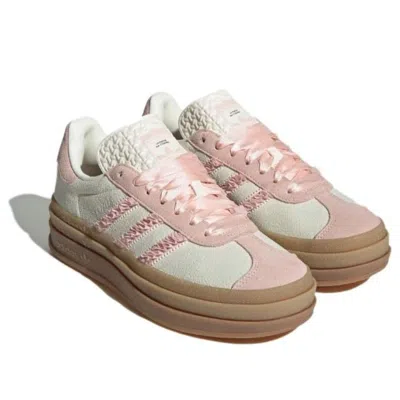Adidas Originals (wmns) Adidas Gazelle Bold 'sandy Pink Ruffle' In Multi