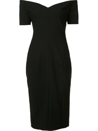 Cinq À Sept 'jolie' Off The Shoulder Sheath Dress In Black