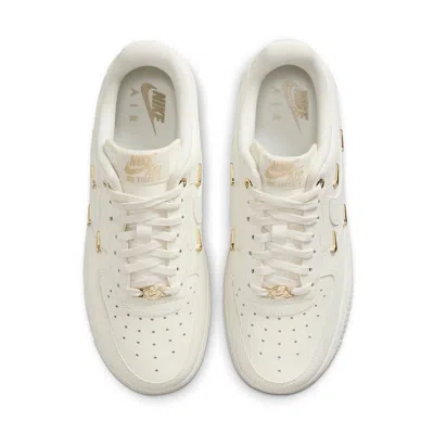 Nike (wmns)  Air Force 1 Low 'white Mini Gold Swooshes' In White