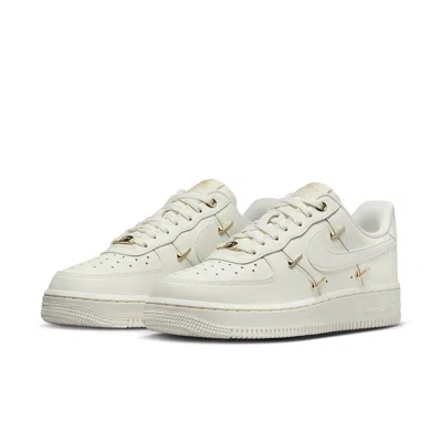 Nike (wmns)  Air Force 1 Low 'white Mini Gold Swooshes' In White