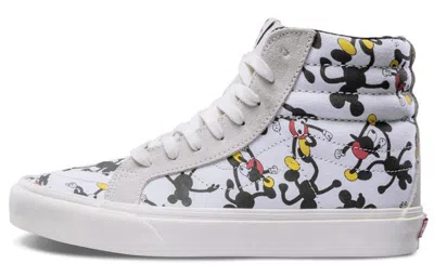 Vans Disney X Geoff Mcfetridge X Sk8-hi 'mickey's 90th' In White