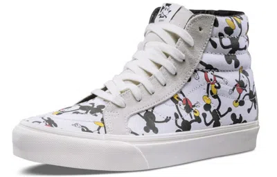 Vans Disney X Geoff Mcfetridge X Sk8-hi 'mickey's 90th' In White