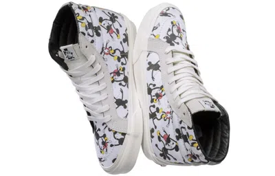 Vans Disney X Geoff Mcfetridge X Sk8-hi 'mickey's 90th' In White