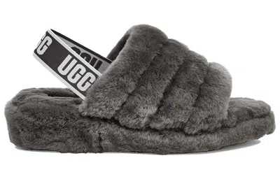 Ugg (wmns)  Fluff Yeah Slide Thick Sole Gray Slippers