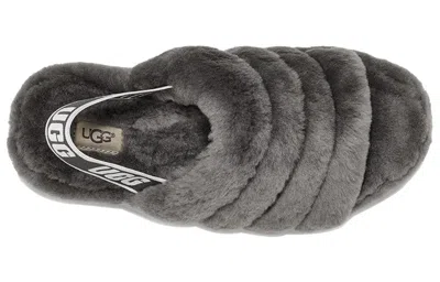 Ugg (wmns)  Fluff Yeah Slide Thick Sole Gray Slippers