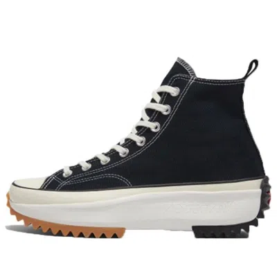 Converse Run Star Hike Hi Platform Sole Casual Sneakers In Black