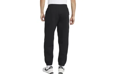 Nike Casual Sports Logo Solid Color Bundle Feet Pants Black