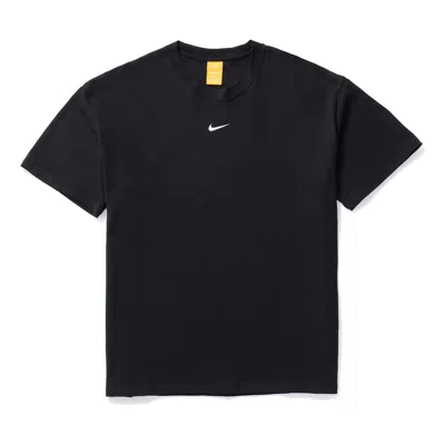 Nike Nocta Structured Cotton Oversized Crew T-shirt In Black