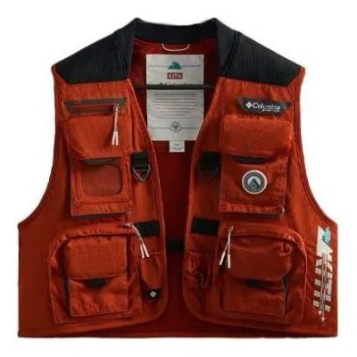 Kith For Columbia Henrys Fork V Vest 'sanguine' In Red