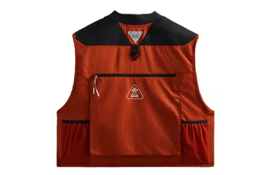 Kith For Columbia Henrys Fork V Vest 'sanguine' In Red