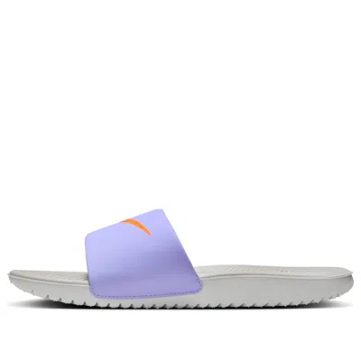 Nike (gs)  Kawa Slides 'purple Pulse Total Orange' In Multi