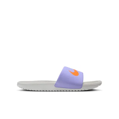 Nike (gs)  Kawa Slides 'purple Pulse Total Orange' In Multi