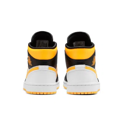 Air Jordan (wmns)  1 Mid Se 'white Laser Orange' In Black
