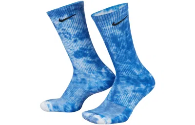 Nike Everyday Plus Cushioned Crew Socks (3-pack) 'blue Grey White' In Multi