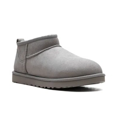 Ugg Asymmetrical Collar Twinface Low Boots With Eva Sole In Gray