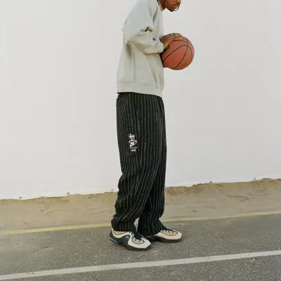 Nike X Stussy Ss23 Stripe Wool Pant 'antique Black'