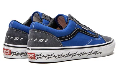 Vans Supreme X Old Skool 'barbed Wire - Royal' In Multi