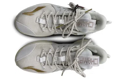 Li-ning Sonic 7 Low X Cba Player Edition 'white Gold' In Neutral
