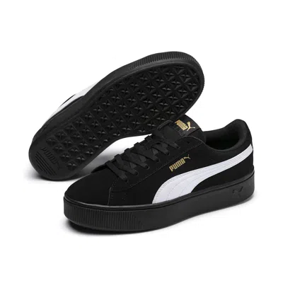 Puma (wmns)  Vikky Stacked Retro Casual Skateboarding Shoes Black