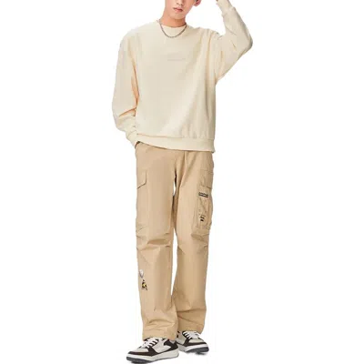 Li-ning Lifestyle Plain Pullover 'cream White' In Yellow