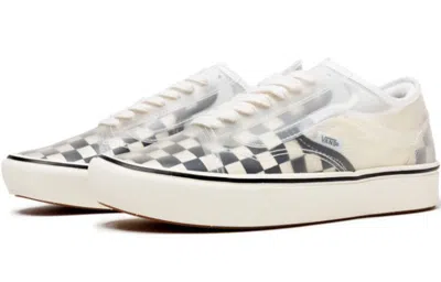 Vans Comfycush Slip-skool 'checkerboard - White' In Metallic
