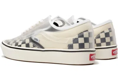 Vans Comfycush Slip-skool 'checkerboard - White' In Metallic