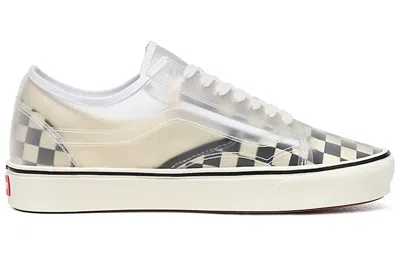 Vans Comfycush Slip-skool 'checkerboard - White' In Metallic