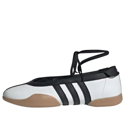 Adidas Originals Womens Adidas Taekwondo Mei Leather Ballet Flats In White