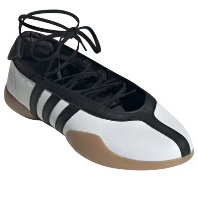 Adidas Originals Womens Adidas Taekwondo Mei Leather Ballet Flats In White