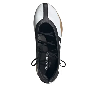 Adidas Originals Womens Adidas Taekwondo Mei Leather Ballet Flats In White