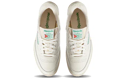 Reebok Club C 85 Vintage Leather Sneakers In White