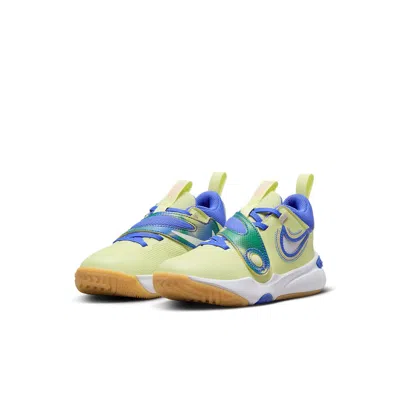 Nike (ps)  Team Hustle D 11 'luminous Green Medium Soft Pink' In Blue