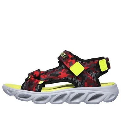 Skechers Hypno Splash Velcro Open Toe Big Boys Red Sandals In Multi