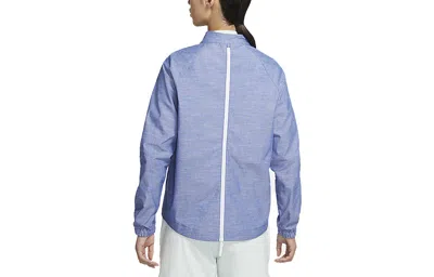 Nike (wmns)  Sportswear Casual Stand Collar Woven Sports Jacket Purple Light Purple In Blue