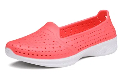 Skechers (wmns)  H2 Go Slip-on Shoes Pink/white In Multi