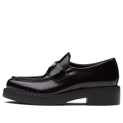 Prada (wmns)  Brushed Leather Pointy Monolith Loafers 'black'