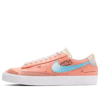 Nike (wmns)  Blazer Low '77 Doodle Yuanyang Swoosh For Pink In Multi