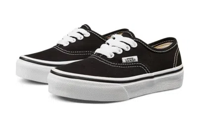 Vans Authentic Plimsolls In Black In Black