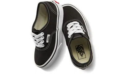 Vans Authentic Plimsolls In Black In Black