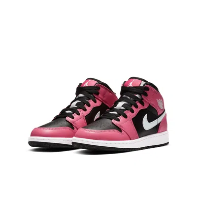 Air Jordan (gs)  1 Mid 'pinksicle' In Pattern
