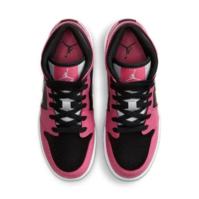 Air Jordan (gs)  1 Mid 'pinksicle' In Pattern
