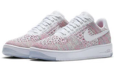 Nike (wmns)  Air Force 1 Flyknit Low 'white Radiant Emerald' In Multi