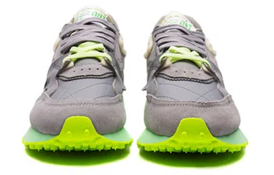 Li-ning 001 Splicing Lightweight Wear-resistant Low Top Athleisure Casual Sports Shoes Gray Green