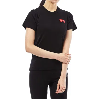 Comme Des Garçons Play (wmns) Comme Des Garcons Play Double Hearts Tee 'black'