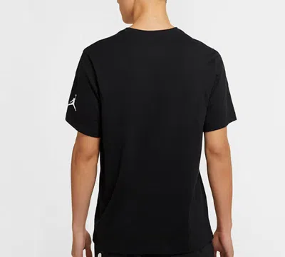 Air Jordan Flying Man Dunk Printing Short Sleeve Black T-shirt