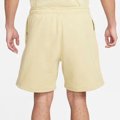 Nike Solo Swoosh Fleece Shorts 'yellow'